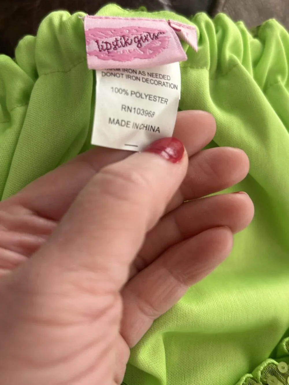 lipstick girls - Green Sequins Dress - Size 7 Girls - Brand New with Tags - Picture 9 of 12